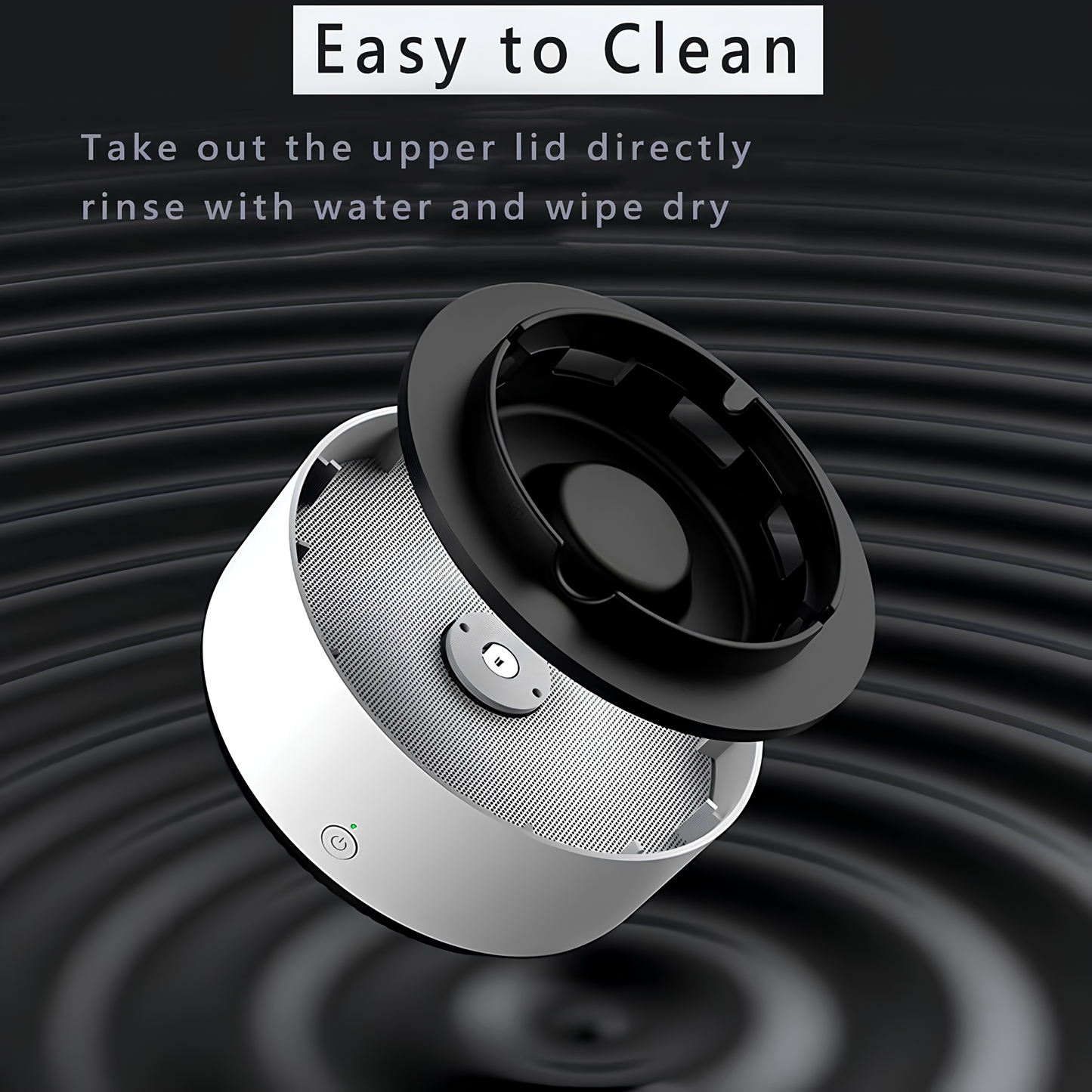 2 in 1 Multifunctional Indoor Smokeless Ashtray, 360 °Surround Suction Intelligent Air Purifier Ashtray, Indoor Household Car Intelligent Ashtray ((Grey)